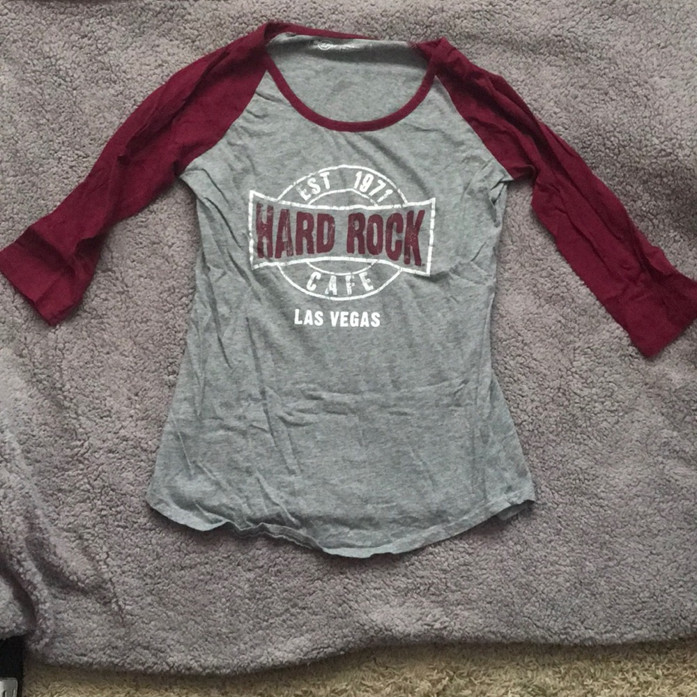 hard rock cafe baseball tee